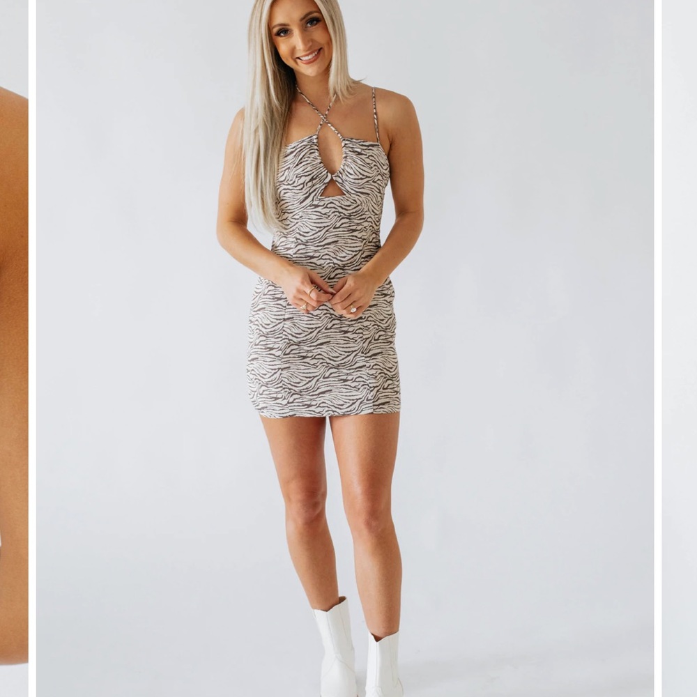 - Zebra Print Dress